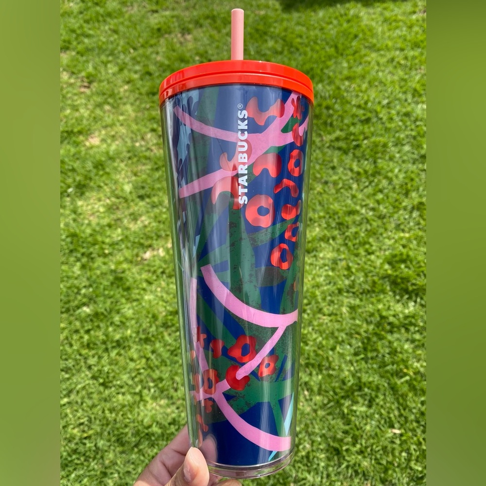 STARBUCKS 24 Oz Jungle Leopard Acrylic Cold Cup Venti 2021 Tumbler